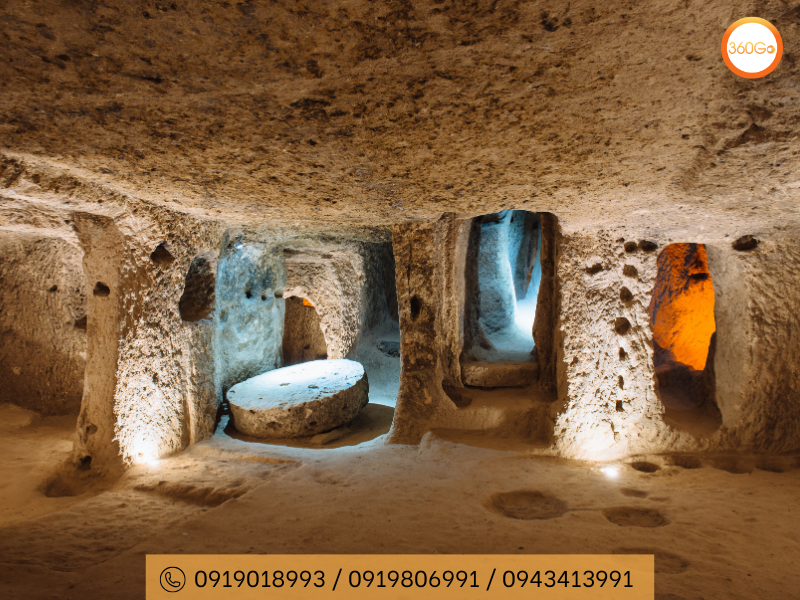 Kayasehir Rock Tow từng tồn tại một nền văn minh dưới lòng đất - Du lịch 360Go